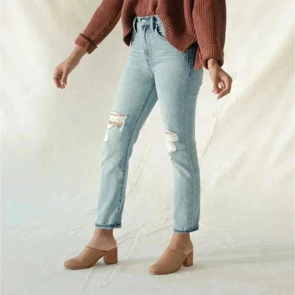 NEW | Nisolo Almond All-Day Waterproof Block Heeled Leather Mule Women’s 8.5 - Picture 3 of 16